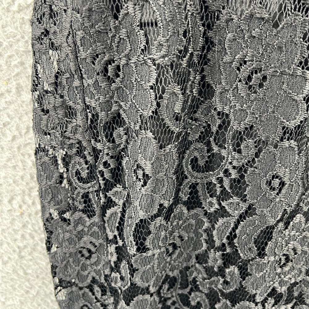 Womens Lace Cropped Pants 16 Slim Romantic Cocktail Party Dressy Evening Formal - Picture 8 of 10